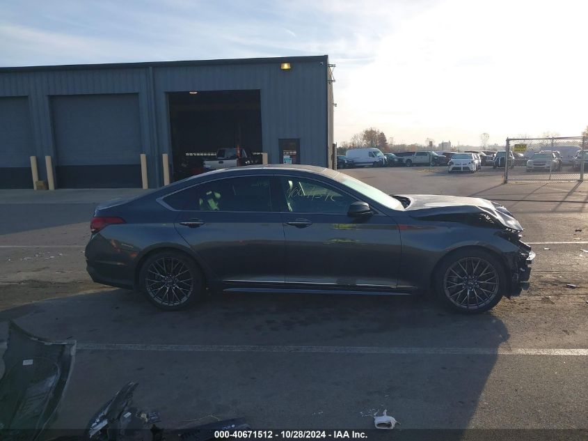 2019 Genesis G80 3.3T Sport VIN: KMHGN4JB3KU299787 Lot: 40671512