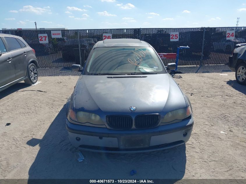 2003 BMW 325I VIN: WBAET374X3NJ30217 Lot: 40671573