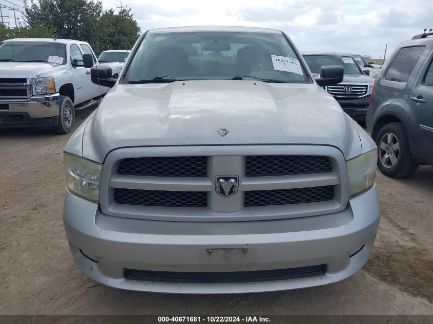 2012 Ram 1500 St VIN: 1C6RD6KT7CS332989 Lot: 40671681