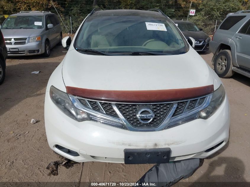 2012 Nissan Murano Le VIN: JN8AZ1MW9CW211105 Lot: 40671720