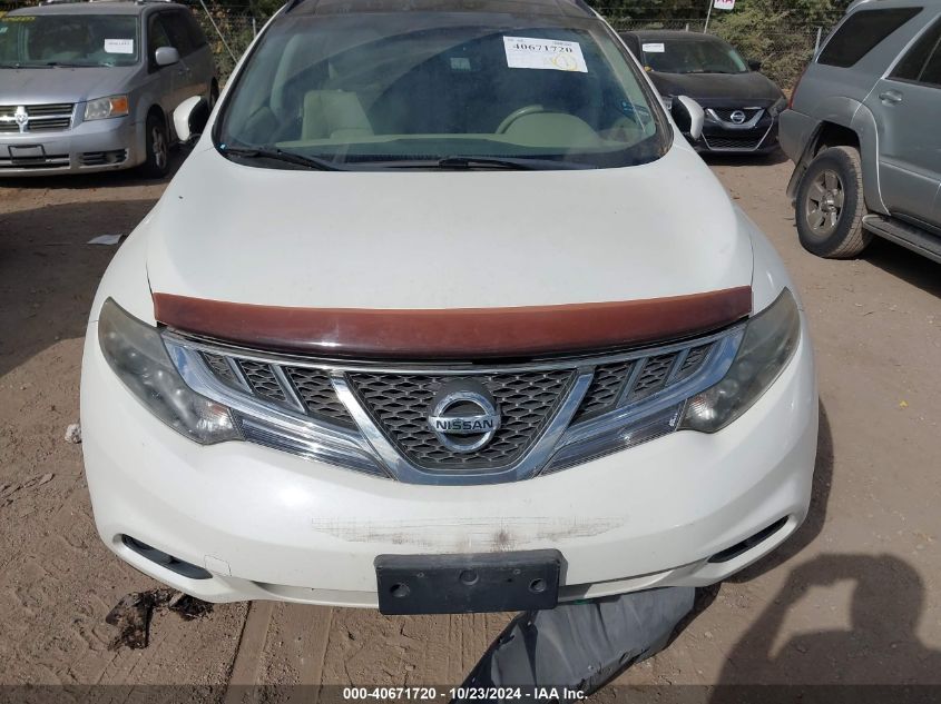 2012 Nissan Murano Le VIN: JN8AZ1MW9CW211105 Lot: 40671720