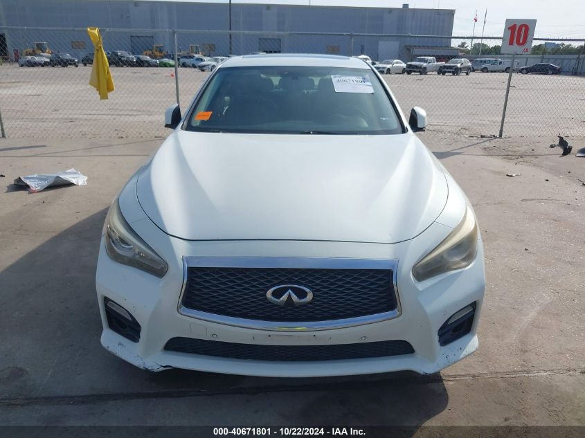 2014 Infiniti Q50 Sport VIN: JN1BV7AP6EM674591 Lot: 40671801