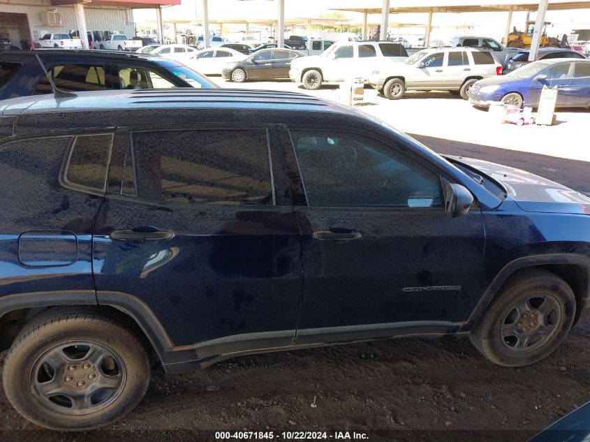 2018 Jeep Compass Sport Fwd VIN: 3C4NJCAB2JT193390 Lot: 40671845