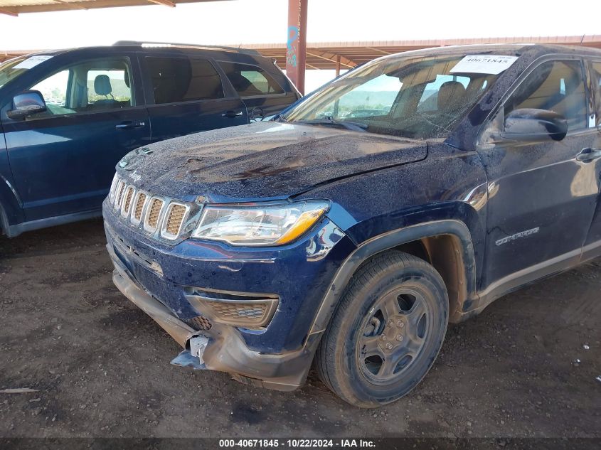 2018 Jeep Compass Sport Fwd VIN: 3C4NJCAB2JT193390 Lot: 40671845