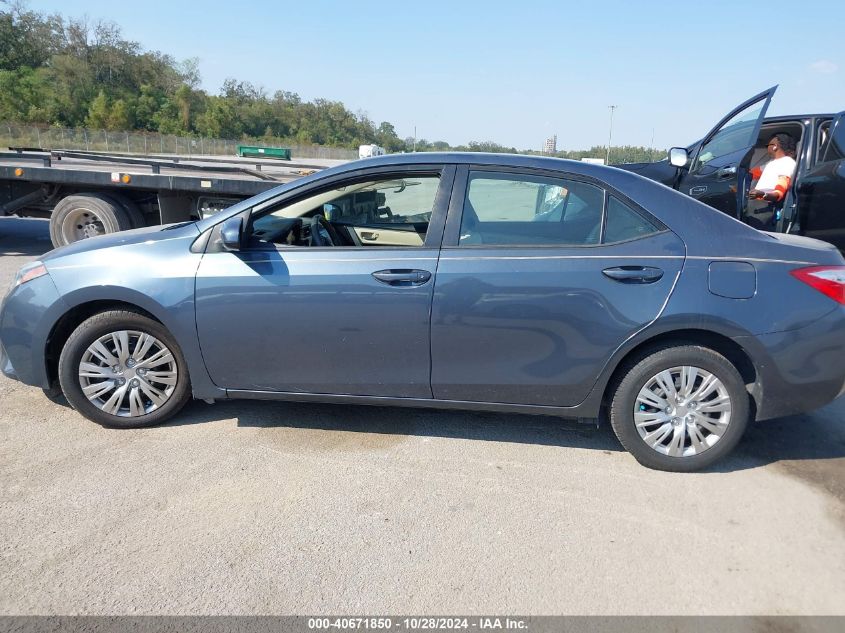 2015 Toyota Corolla Le VIN: 2T1BURHE9FC466025 Lot: 40671850