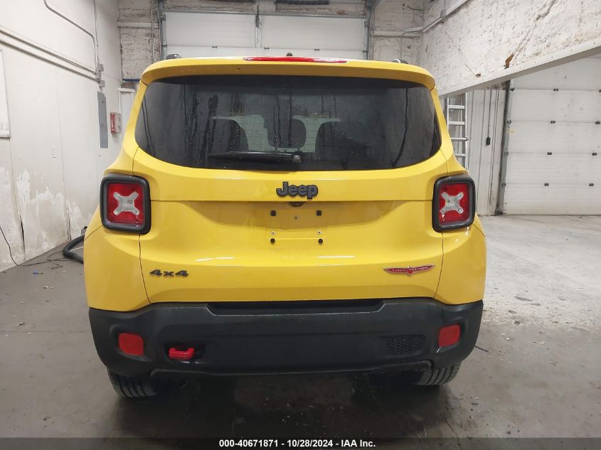 2016 Jeep Renegade Trailhawk VIN: ZACCJBCT1GPD01988 Lot: 40671871