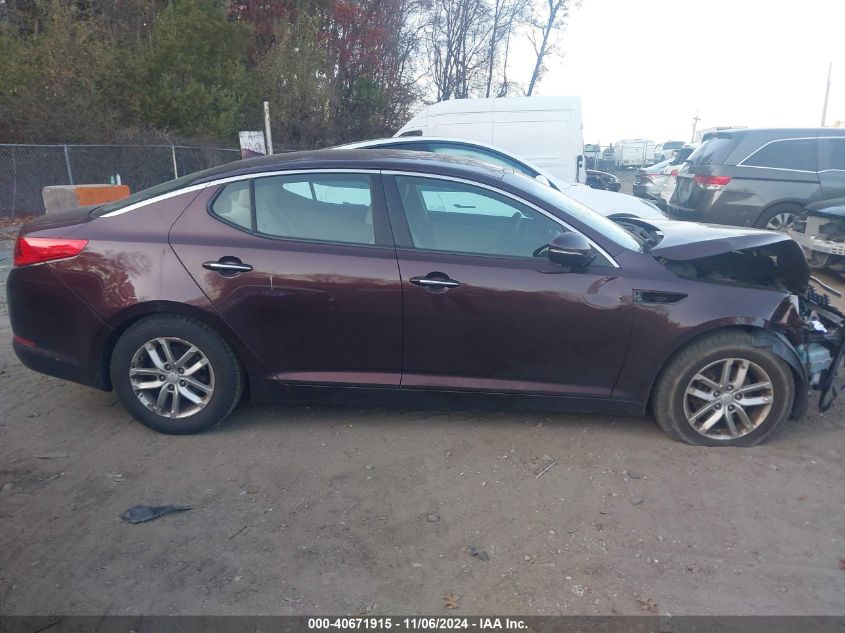 2013 Kia Optima Lx VIN: 5XXGM4A7XDG125159 Lot: 40671915