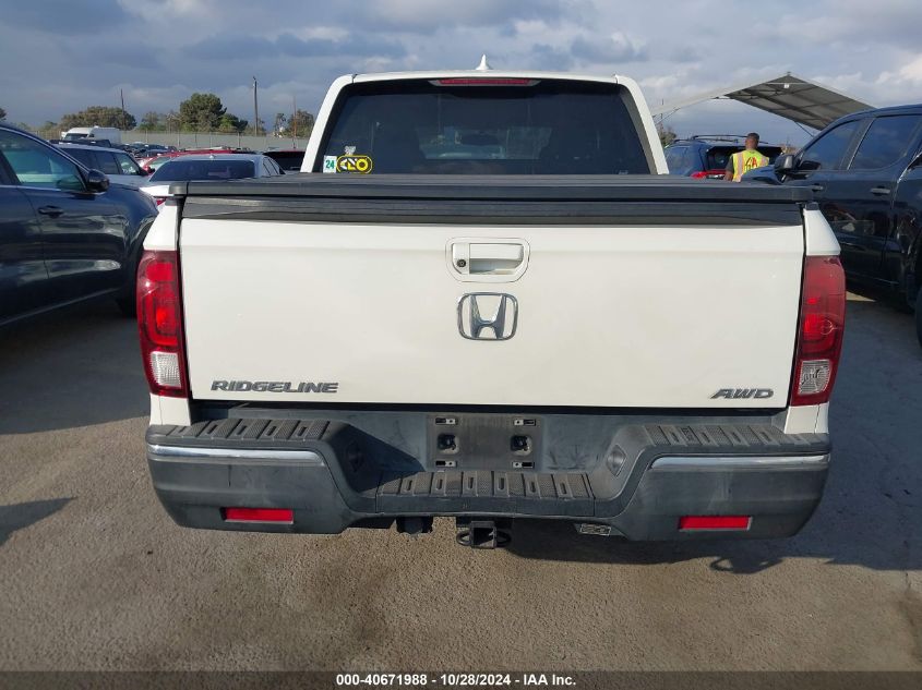 2017 Honda Ridgeline Rtl-T VIN: 5FPYK3F64HB015499 Lot: 40671988