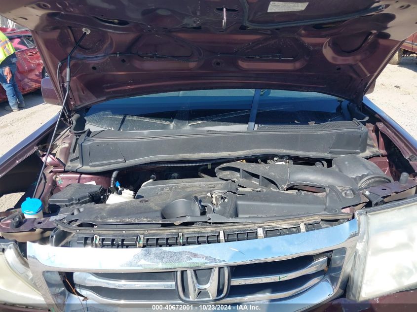 Image 10 of 2012 HONDA PILOT  salvage vehicle - Lot #40672001 at IAAI