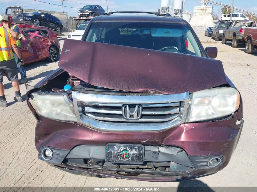 2012 Honda Pilot Ex-L VIN: 5FNYF4H67CB026456 Lot: 40672001