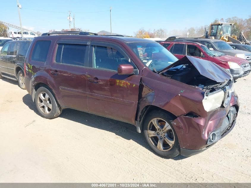 2012 Honda Pilot Ex-L VIN: 5FNYF4H67CB026456 Lot: 40672001