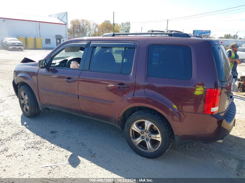 2012 Honda Pilot Ex-L VIN: 5FNYF4H67CB026456 Lot: 40672001