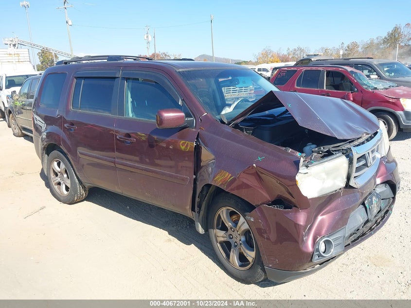 Image 1 of 2012 HONDA PILOT  salvage vehicle - Lot #40672001 at IAAI