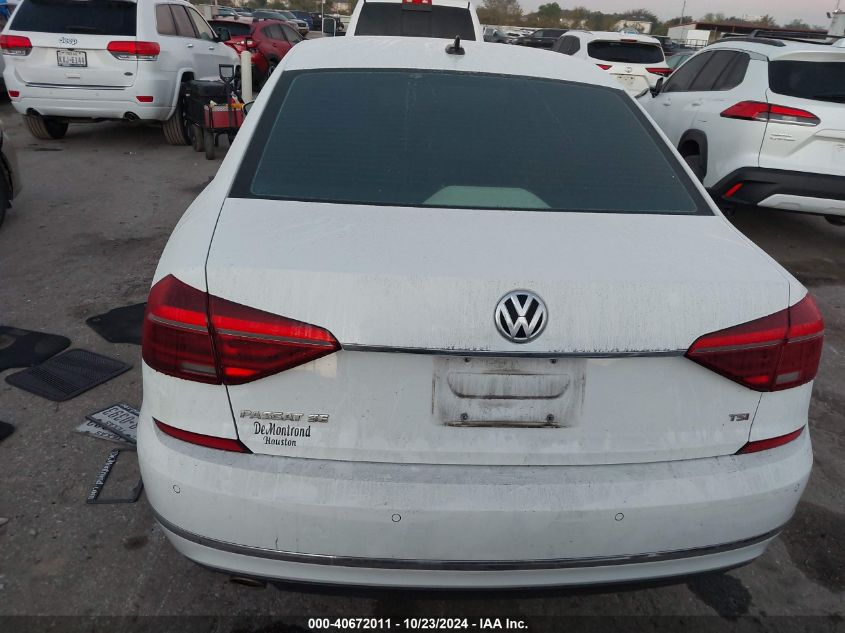 2018 Volkswagen Passat 2.0T Se VIN: 1VWBA7A33JC015421 Lot: 40672011