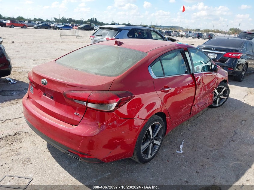 VIN 3KPFL4A87HE070210 2017 KIA FORTE EX