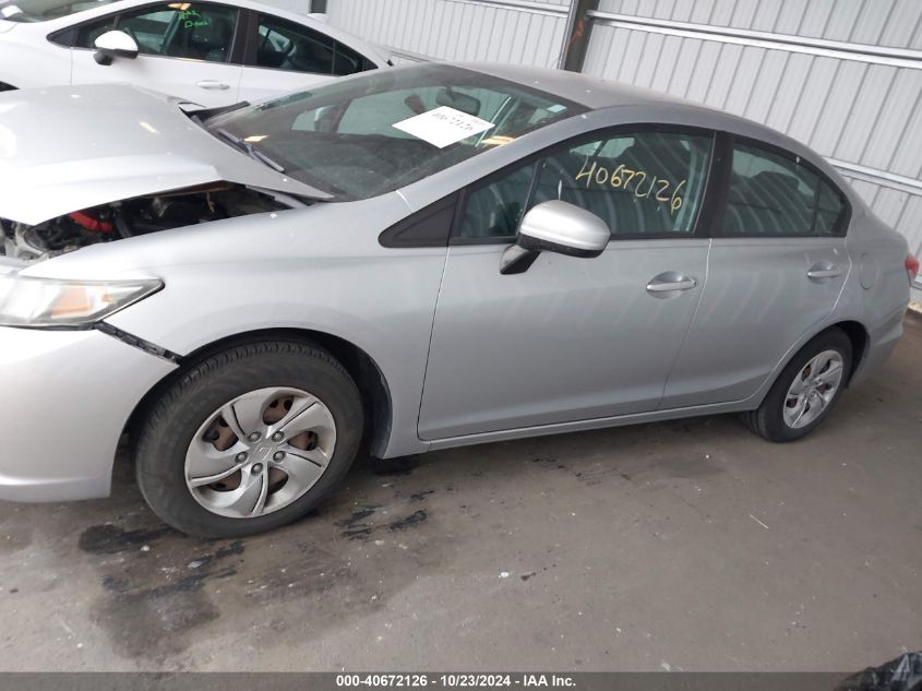 2014 Honda Civic Lx VIN: 2HGFB2F5XEH517233 Lot: 40672126