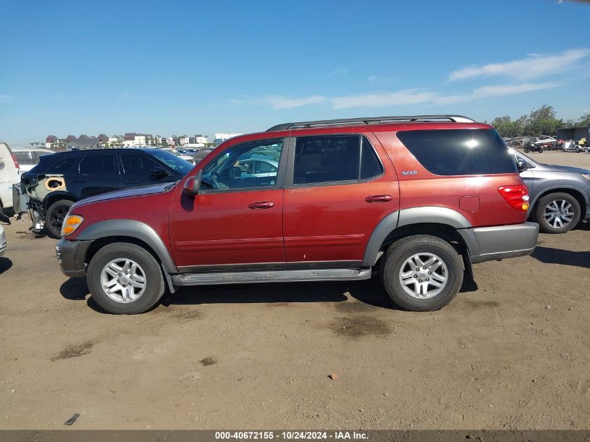 2004 Toyota Sequoia Sr5 V8 VIN: 5TDZT34A14S208054 Lot: 40672155