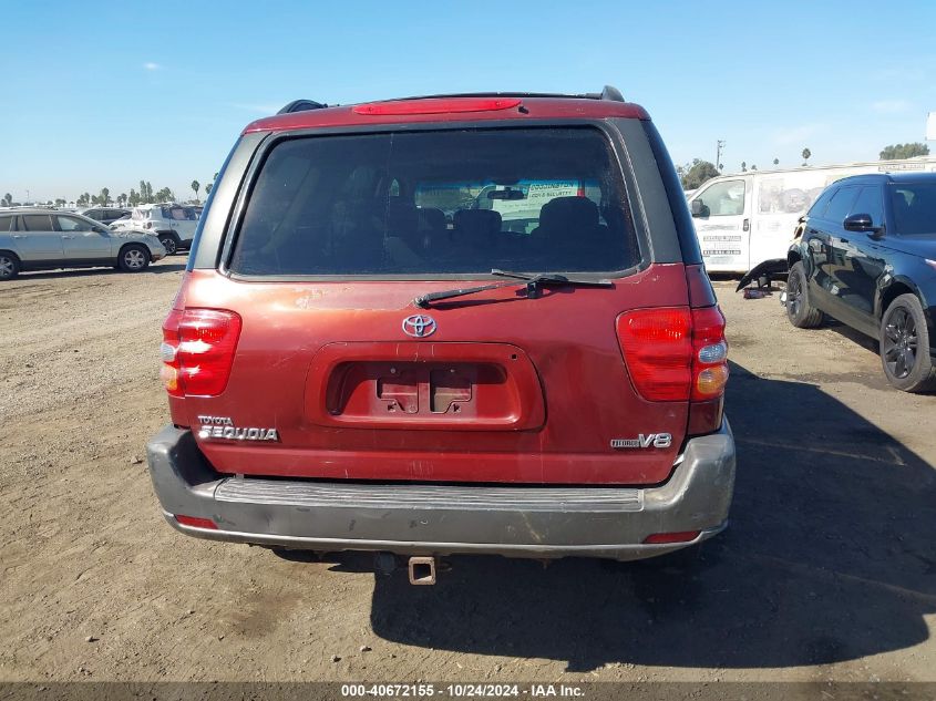 2004 Toyota Sequoia Sr5 V8 VIN: 5TDZT34A14S208054 Lot: 40672155