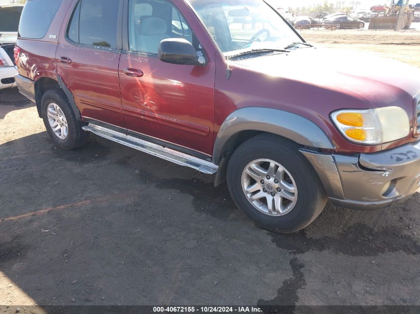 2004 Toyota Sequoia Sr5 V8 VIN: 5TDZT34A14S208054 Lot: 40672155