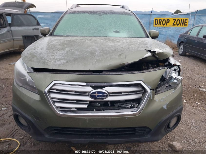 2016 Subaru Outback 2.5I Premium VIN: 4S4BSACC2G3359983 Lot: 40672170