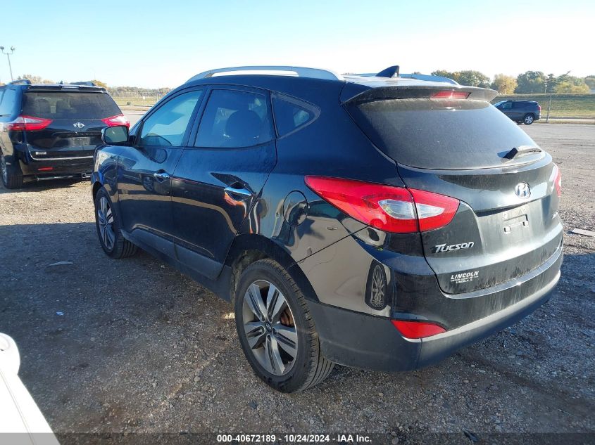 2015 Hyundai Tucson Limited/Se VIN: KM8JU3AGXFU110461 Lot: 40672189