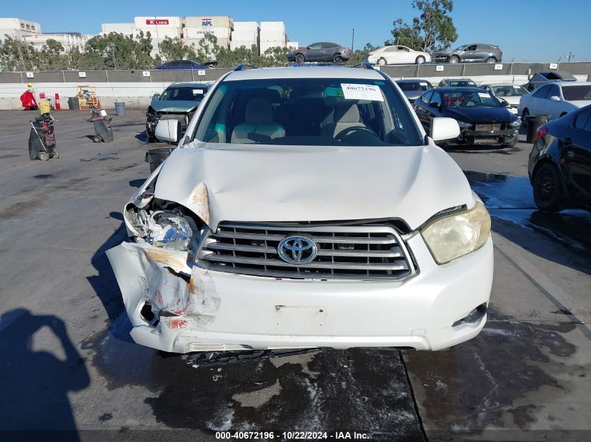 2008 Toyota Highlander VIN: JTEDS41A882001371 Lot: 40672196