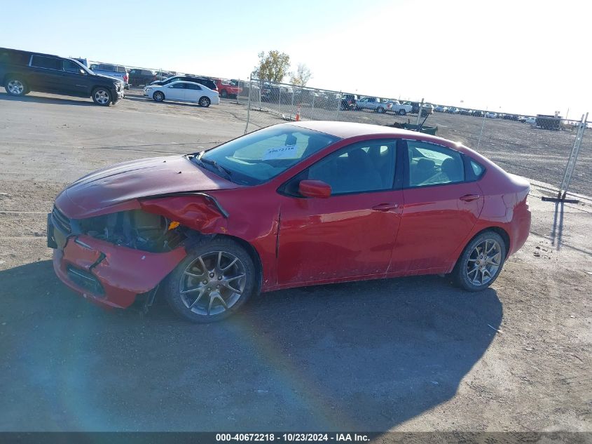 2013 Dodge Dart Sxt VIN: 1C3CDFBA5DD334165 Lot: 40672218