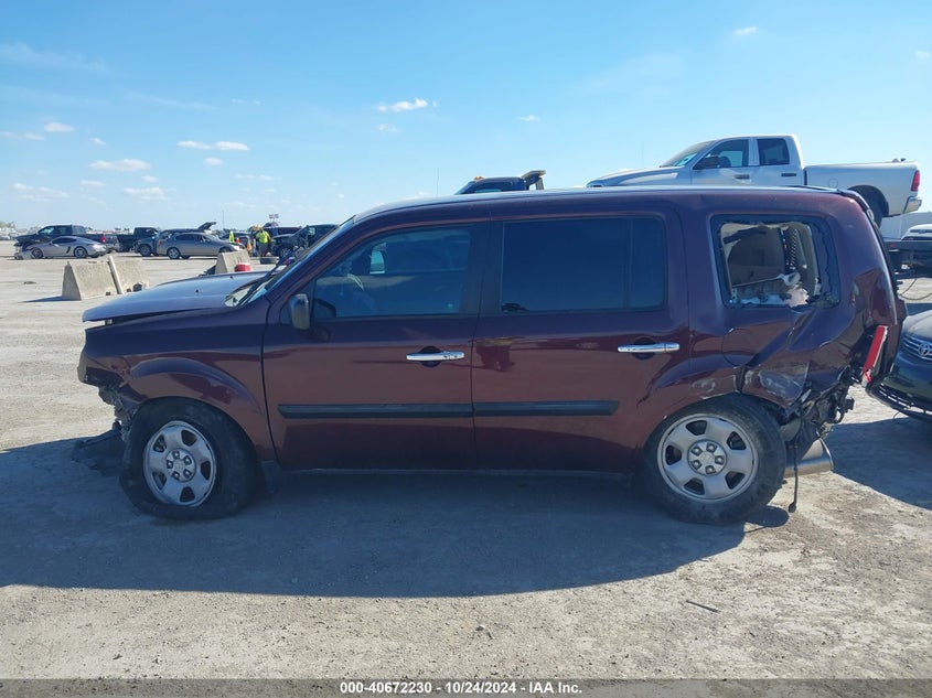 2015 Honda Pilot Lx VIN: 5FNYF3H27FB017462 Lot: 40672230