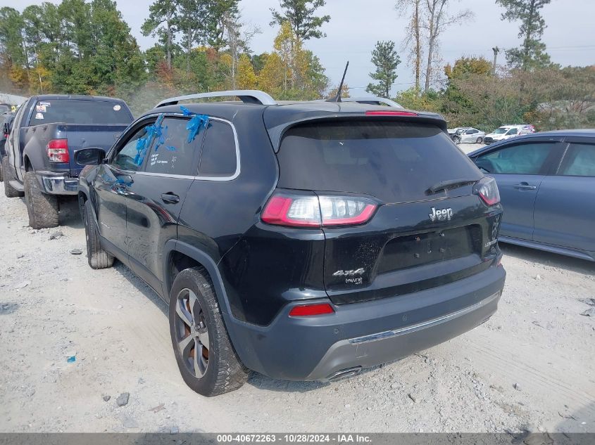 2019 Jeep Cherokee Limited 4X4 VIN: 1C4PJMDX2KD235618 Lot: 40672263