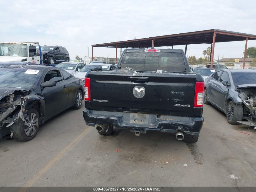 2019 Ram 1500 Big Horn/Lone Star 4X4 5'7 Box VIN: 1C6SRFFT0KN804461 Lot: 40672327