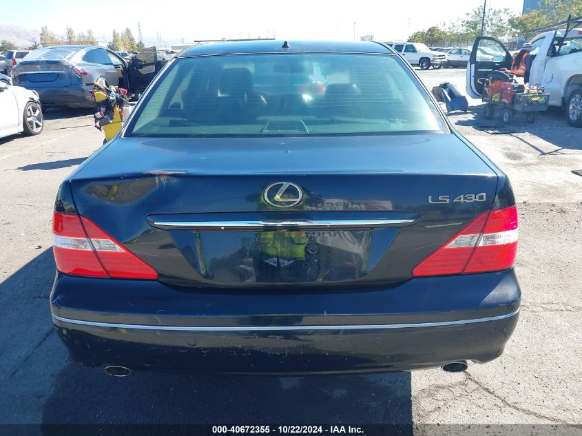 2004 Lexus Ls 430 VIN: JTHBN36F540128570 Lot: 40672355