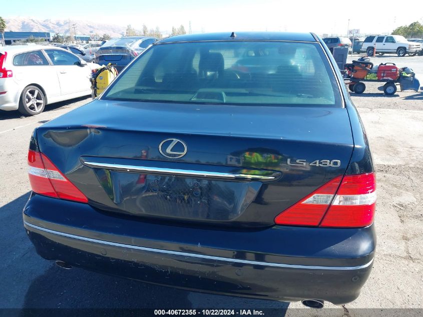 2004 Lexus Ls 430 VIN: JTHBN36F540128570 Lot: 40672355