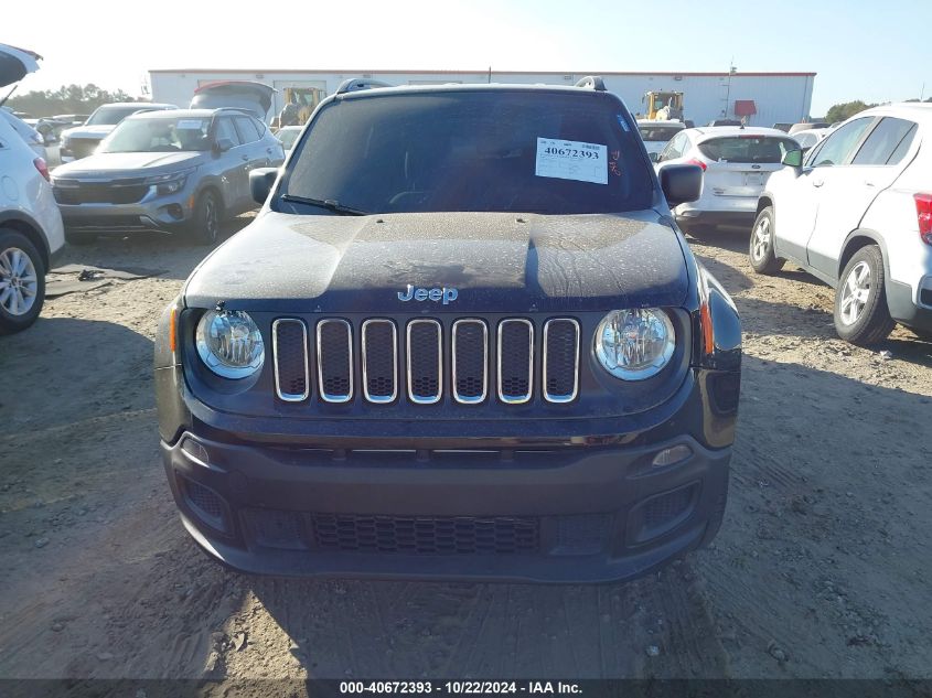 2018 Jeep Renegade Sport 4X4 VIN: ZACCJBAB6JPJ13272 Lot: 40672393