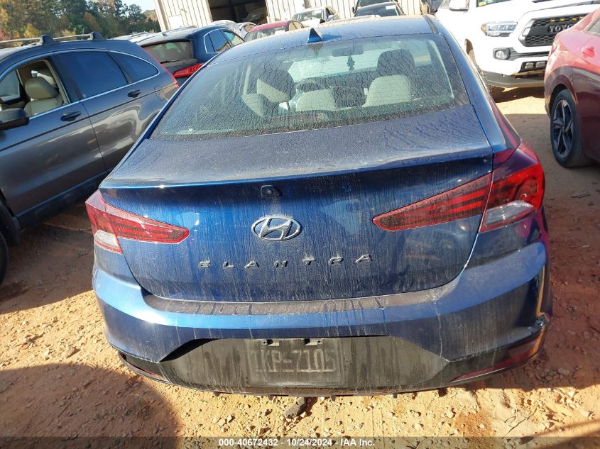 2019 Hyundai Elantra Sel VIN: 5NPD84LF0KH496392 Lot: 40672432