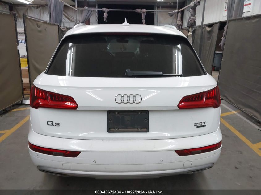 2018 Audi Q5 2.0T Premium/2.0T Tech Premium VIN: WA1BNAFY9J2091749 Lot: 40672434