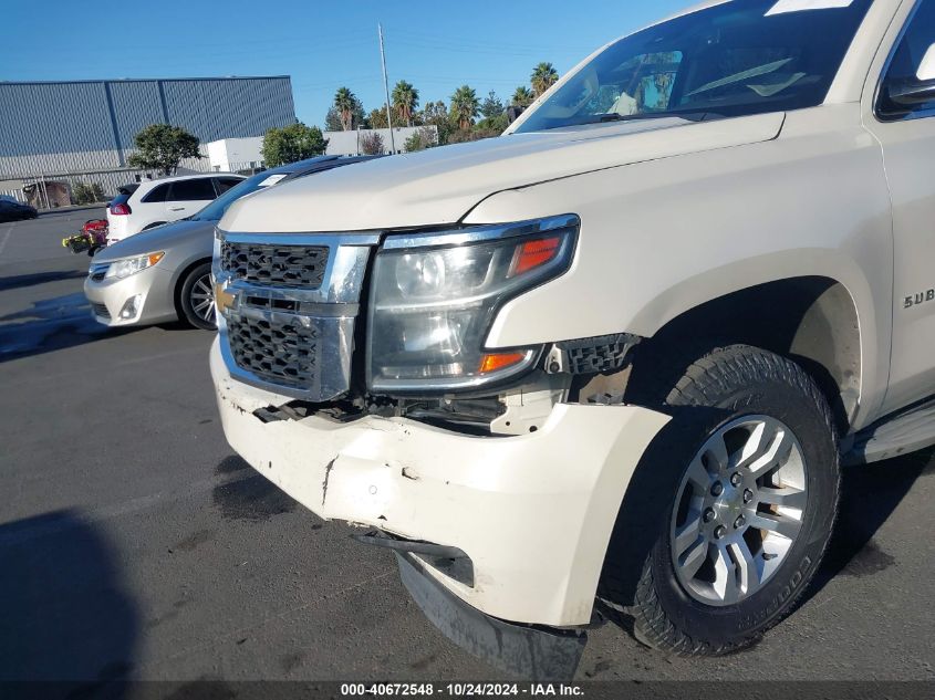 2015 Chevrolet Suburban K1500 Lt VIN: 1GNSKJKCXFR730011 Lot: 40672548