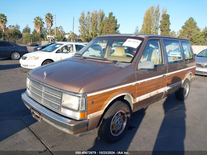 1989 Dodge Caravan Se VIN: 2B4FK4533KR141360 Lot: 40672679