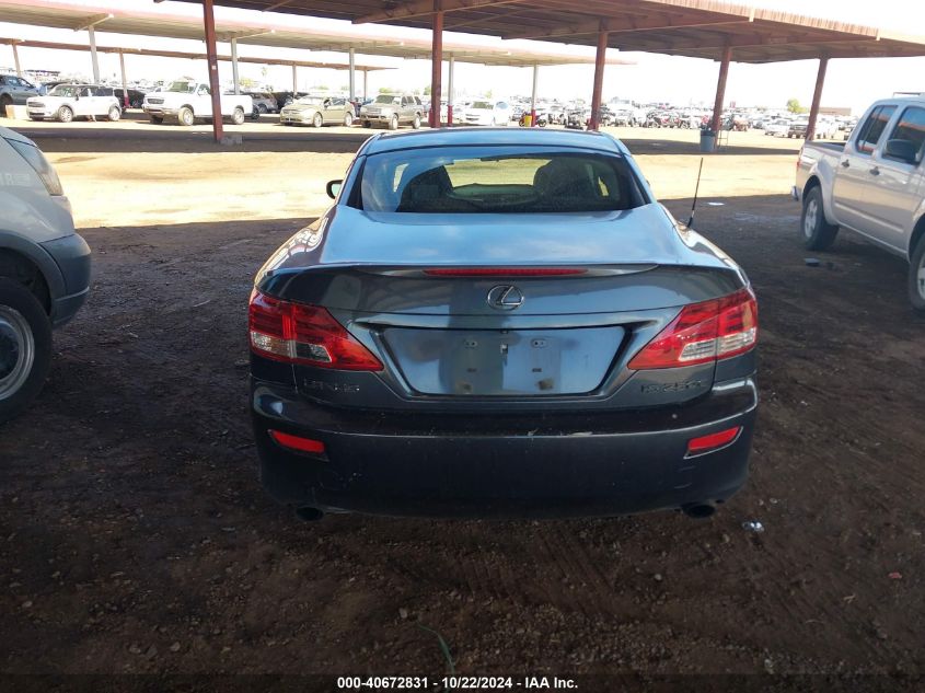 2010 Lexus Is 250C VIN: JTHFF2C20A2513299 Lot: 40672831