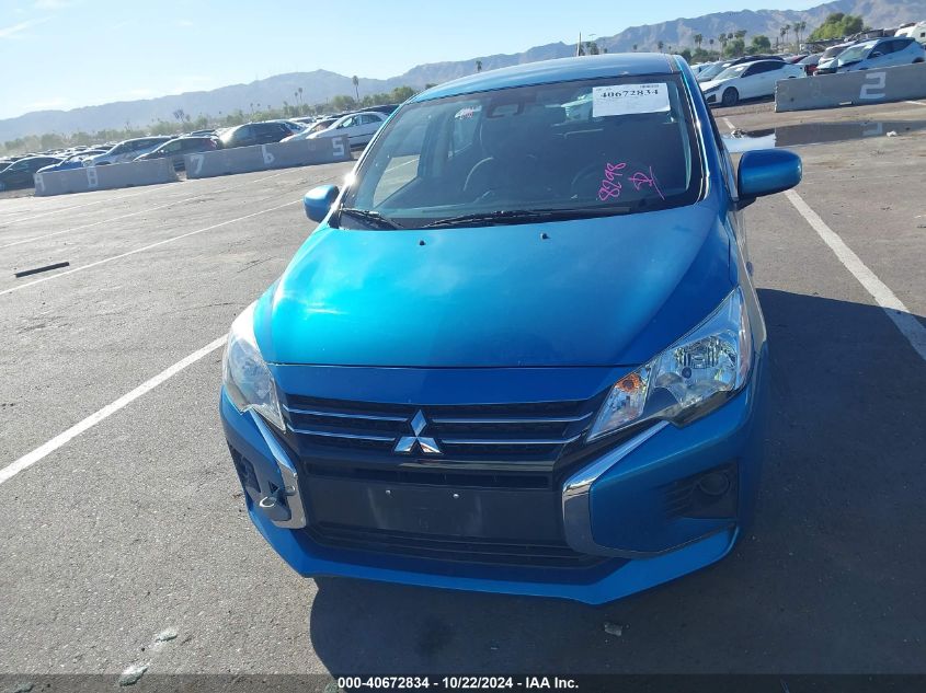 2022 Mitsubishi Mirage Es/Le VIN: ML32AUHJXNH006491 Lot: 40672834