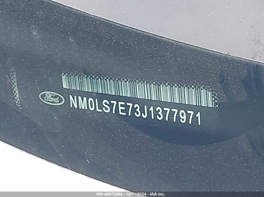 VIN NM0LS7E73J1377971 2018 FORD TRANSIT CONNECT XL