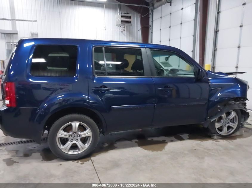 2013 Honda Pilot Ex-L VIN: 5FNYF4H58DB034249 Lot: 40672889