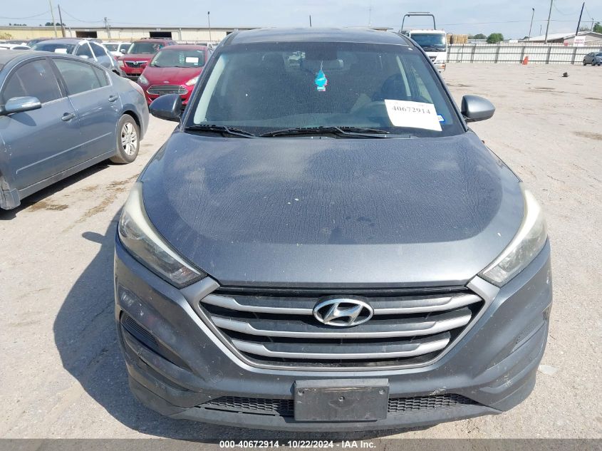 2017 Hyundai Tucson Se VIN: KM8J23A41HU529734 Lot: 40672914