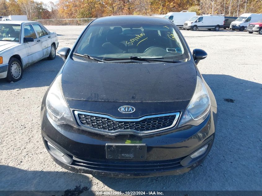 2012 Kia Rio Ex VIN: KNADN4A35C6045050 Lot: 40672955