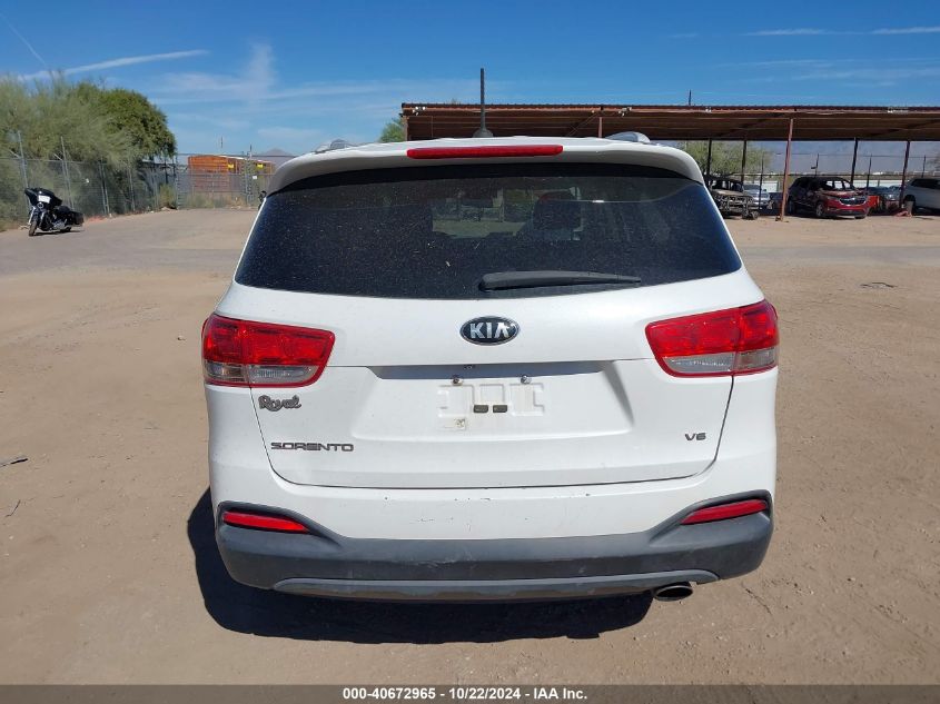 2018 Kia Sorento 3.3L Lx VIN: 5XYPG4A56JG351664 Lot: 40672965