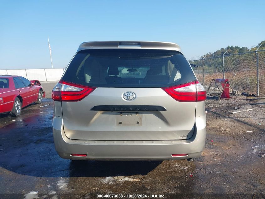 2015 Toyota Sienna L 7 Passenger VIN: 5TDZK3DC3FS664015 Lot: 40673038