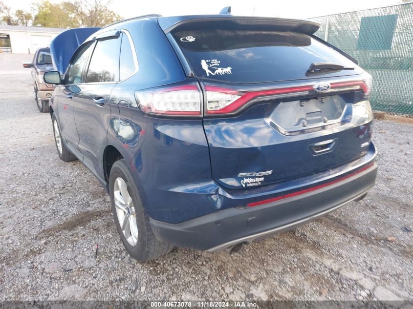 2017 Ford Edge Sel VIN: 2FMPK3J84HBC51866 Lot: 40673078