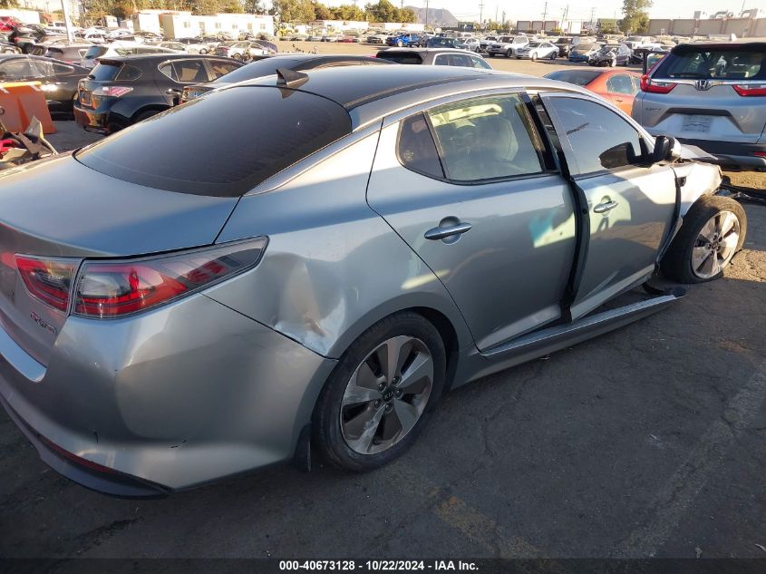 2014 Kia Optima Hybrid Ex VIN: KNAGN4AD0E5067455 Lot: 40673128