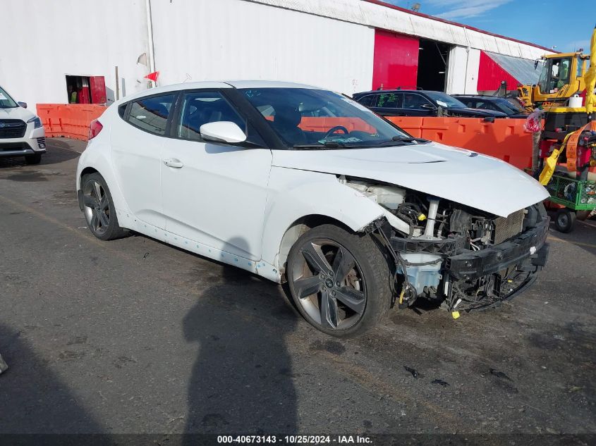 2014 HYUNDAI VELOSTER TURBO W/BLACK - KMHTC6AEXEU211056