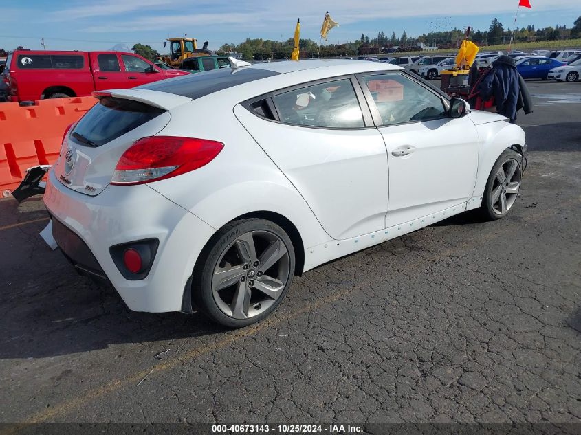 VIN KMHTC6AEXEU211056 2014 Hyundai Veloster, Turbo... no.4