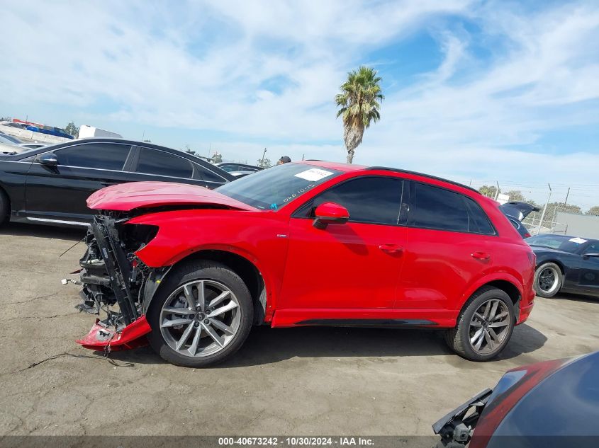 2024 Audi Q3 Premium 45 Tfsi S Line Quattro Tiptronic VIN: WA1DECF3XR1091446 Lot: 40673242